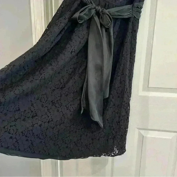 Mimi Maternity Lace Empire Waist Sleeveless Black Cocktail Party Dress Size M - Picture 12 of 16